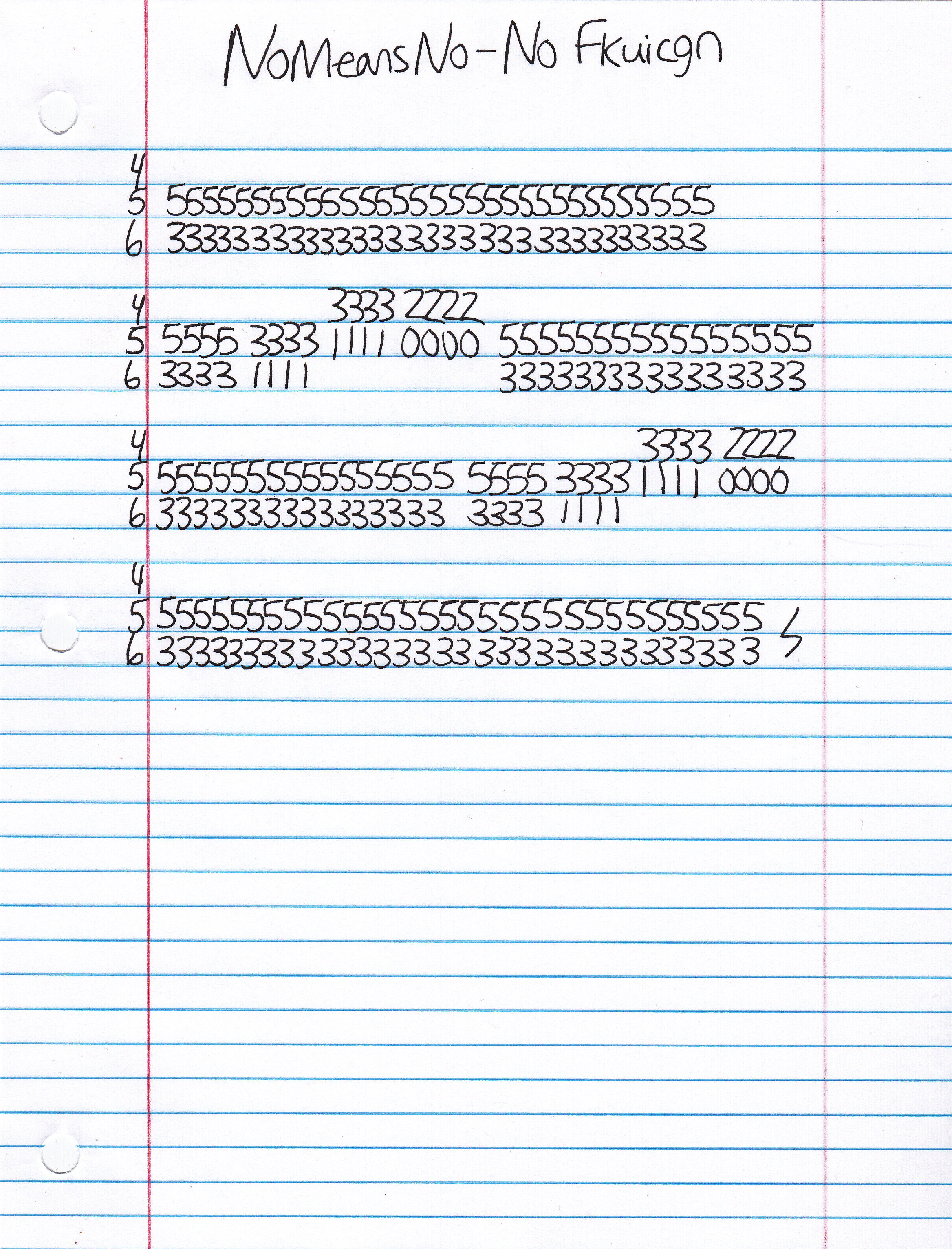 High quality guitar tab for No Fkuicgn by NoMeansNo off of the album Sex Mad. ***Complete and accurate guitar tab!***
